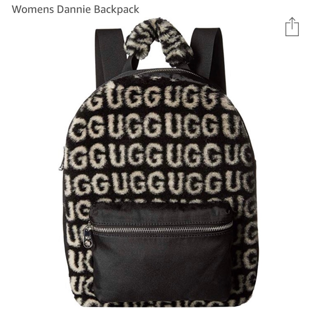 UGG Dannie Faux-Fur Logo Backpack. Cute & Stylish!
